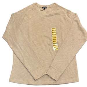 2/$20 Banana Republic Tan Long Sleeve Crewneck Pullover Shirt NWT